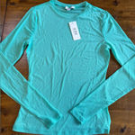 Revolve AFRM Los Angeles Long Sleeve Mesh Top mint green size S NWT Photo 0