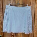 Spartina 449 Blue and White Nautical Striped Athletic/Athleisure Golf Skirt Sz M Photo 1