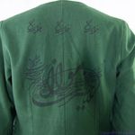 Hezardastan Green and Red reversible‎ open front blazer Photo 10