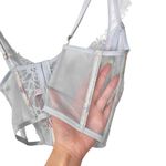 Victoria's Secret Dream Angels Blue Pastel Lace Corset Bra S Fairy Lingerie Photo 4