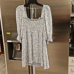 Reformation 💕💕 Zaria Mini Dress ~ Sofie Light Blue Floral Print Medium M Photo 10