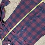 Fat Face Women US L /16 Plaid Flannel Tunic Red Navy Button Down Top Boho Camp Size L Photo 5