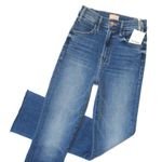 NWT Mother Hustler Ankle Fray in Healing Jar High Rise Boot Crop Stretch Jean 32 Blue Photo 4
