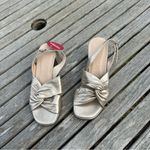 Wonders F8202 Twist Antique‎ Gold Block Heels nwt size 36 Photo 3