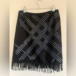 Carlisle NWT‎ Vintage  Studded Fringed Skirt Photo 2