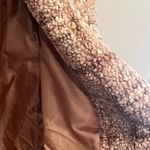 Blue B Collection Plaid Fur Coat Brown Photo 7