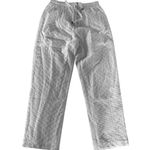 MINKPINK  Pants Women Small Meda White Textured Tie Waist High Rise Cotton‎ Photo 1