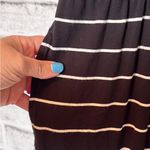 Banana Republic Black and White Striped Dress with cinch waist pockets size M Photo 3
