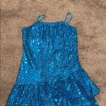 Blue Sequin Mini Dress SIZE 2 Photo 1