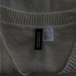 H&M  Cream Knit Sweater Vest Photo 3