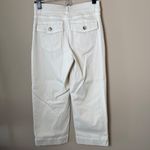 Spanx  Twill Crop Wide Leg Pants Womens SP Small Petite Beige Cream Pull On Photo 1