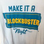 Vintage RARE 90’s Y2K Light Blue Blockbuster Graphic T Photo 1