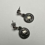 EJC ’97 Mini Buffalo Nickel Indian Head Replica Pierced Dangle Earrings Silver Photo 3