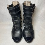 FREEBIRD by Steven Freebirds by Steven Tiara Open Toe Sandal Bootie Boot Size 8 Black Leather Photo 6