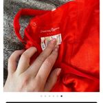 Dancing Queen Red Strapless Prom Dress Photo 5