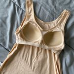 Women Vest Camisole with Built in Shelf Bra Tank Top Comfort Cotton Size M Tan Size M Photo 8