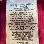 Loft Kick Crop Fuchsia Pink Raw Hem Stretch Denim Jeans Size 28/6 Photo 5