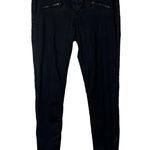 Current/Elliott The Soho Zip Stiletto Black Coated Skinny Jeans 29 $248 Photo 24