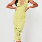 Missguided MISGUIDED Midaxi Dress Lace Plunge Sheer NWOT US4 Photo 1
