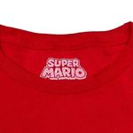 Nintendo Super Mario Long Sleeve T-Shirt Red Tee Crew Neck Video Game Photo 2