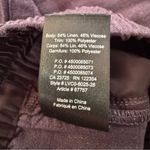 Babaton The Group Navy Linen Blend Wide Leg Pant Elastic Waist Pocket Size XS Photo 6