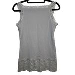 Sundance Y2K Lace Trim Cami Elan Tank Top Heather Gray Size Small Boho Layering Photo 2