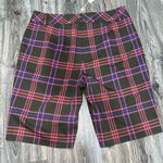 Trina Turk Dexter Long Shorts Size 8 Parker Plaid Photo 1