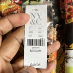 NY&Co Women’s Boho Print Sleeveless Neck Tie Tunic/Mini dress Photo 5