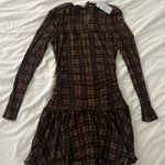Cupshe NWT  Brown Plaid Mini Dress Photo 0