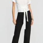 Modern Citizen - Jude Cropped Tie-Front Top in White - Sz Small | NWOT Photo 0