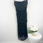 LPA Shirred Bustier Dress Black Strapless Midi Revolve XXS NWT Photo 2