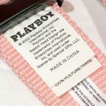 Playboy  Unisex One Size Kanji Pink Fabric Belt Silver Hardware Photo 2