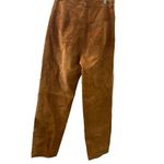 VTG Bushwhacker Brown Real Suede Pants Size 8 Women’s High Waist Western Style Photo 6