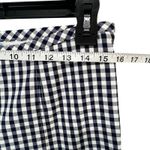 J. McLaughlin Georgina Ankle Pant Women 4 Blue White Gingham Check Stretch Preppy Photo 5