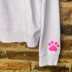 Wildfox  Lilac Lavender Purple Pink Dogs Love Me Graphic Sweatshirt Size Small Photo 4