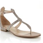 Valentino Garavani Valentino women’s Microstud embellished suede leather T-strap sandal IT 38 US 8 Photo 0