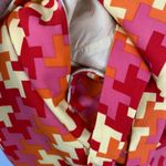 Shoshanna  Pink & Orange Geometric Halter Mini Dress Size 8 Photo 8