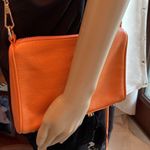 Rebecca Minkoff orange leather tassel fringe crossbody with gold hardware Photo 7