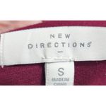 New Directions Knit Pants Career Wear Pull On Stretch Burgundy Size S Red Photo 2