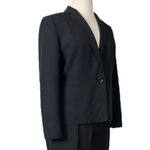 Kasper Women’s 2 Piece Pant Suit 1 Button Classic Notch Lapel Black Plus Size 16 Photo 5