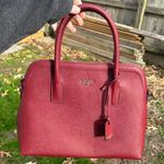 Kate Spade  Cameron Street‎ Margot Red/Maroon Saffiano Leather Satchel Photo 0