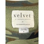 Velvet Tees Velvet by Graham & Spencer for Anthropologie Green Camo Sweatshirt - Size - Med Photo 4