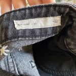 PacSun  Mom Shorts Floral Daisy Embroidered Cuffed Denim Charcoal Size 25 Photo 5