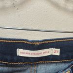 Levi's Levi’s Women’s Blue Distressed High Waist Rib Cage Straight Leg Ankle Size 27 Photo 6