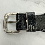 Vintage Argentina Coin Studded Leather Chain Belt Gaucho Western Small (S) ✨ Black Photo 8