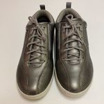 Easy Spirit  Freney Dk Grey Metallic Leather Shoes B16B Photo 2