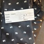 Talbots Womans Pants Size 14W Swan Print Elastic Waist Silky Feel Career Casual Photo 6