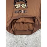 SheIn Mom Life Sweatshirt Women Medium Oversized Graphic Cozy Cheetah‎ Pullover Photo 10
