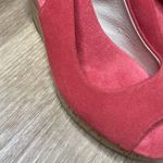 Michael Kors MICHAEL Women's Pink Suede Natalia Slingback Wedge Sandals sz 7.5 Photo 7