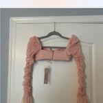Oh Polly  Chamonix Long Sleeve Ruched Crop Top in Blush Photo 4